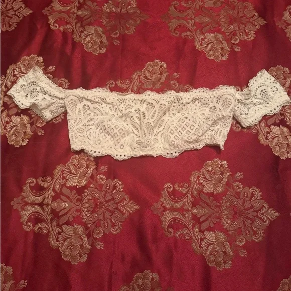 Victoria’s Secret White Lace Bandeau Bralette XS - Picture 1 of 3